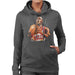 Sidney Maurer Original Portrait Of Michael Jordan Bulls White Jersey Womens Hooded Sweatshirt - Womens Hooded Sweatshirt