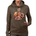 Sidney Maurer Original Portrait Of Michael Jordan Bulls White Jersey Womens Hooded Sweatshirt - Womens Hooded Sweatshirt