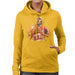 Sidney Maurer Original Portrait Of Michael Jordan Bulls White Jersey Womens Hooded Sweatshirt - Womens Hooded Sweatshirt