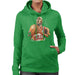 Sidney Maurer Original Portrait Of Michael Jordan Bulls White Jersey Womens Hooded Sweatshirt - Womens Hooded Sweatshirt