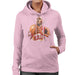 Sidney Maurer Original Portrait Of Michael Jordan Bulls White Jersey Womens Hooded Sweatshirt - Small / Light Pink - Womens Hooded
