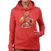 Sidney Maurer Original Portrait Of Michael Jordan Bulls White Jersey Womens Hooded Sweatshirt - Womens Hooded Sweatshirt