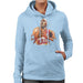 Sidney Maurer Original Portrait Of Michael Jordan Bulls White Jersey Womens Hooded Sweatshirt - Womens Hooded Sweatshirt