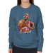 Sidney Maurer Original Portrait Of Michael Jordan Bulls White Jersey Womens Sweatshirt - Womens Sweatshirt