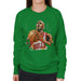 Sidney Maurer Original Portrait Of Michael Jordan Bulls White Jersey Womens Sweatshirt - Womens Sweatshirt