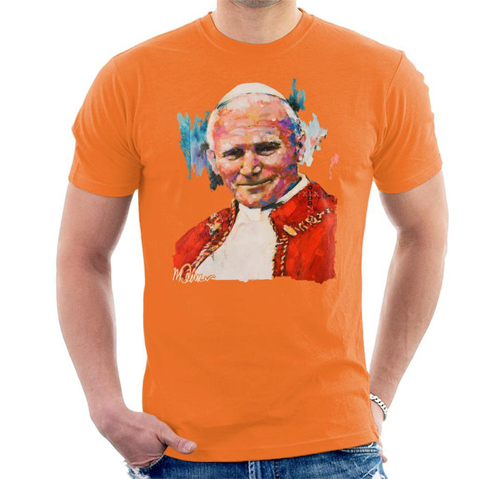 Sidney Maurer Original Portrait Of Pope John Paul II Mens T-Shirt - Mens T-Shirt