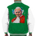 Sidney Maurer Original Portrait Of Pope John Paul II Mens Varsity Jacket - Mens Varsity Jacket