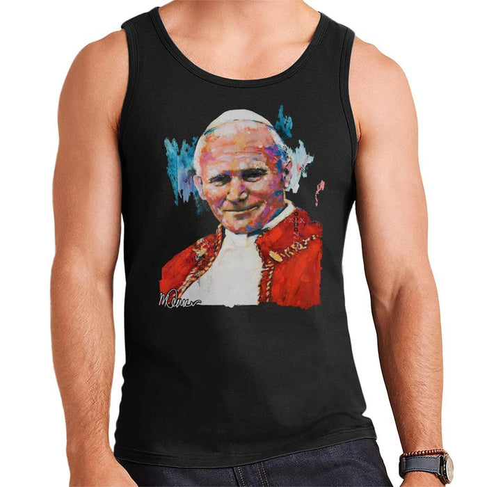 Sidney Maurer Original Portrait Of Pope John Paul II Mens Vest - Mens Vest