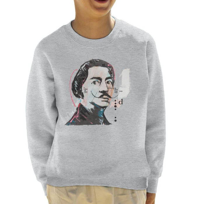 Sidney Maurer Original Portrait Of Salvador Dali Kids Sweatshirt - Kids Boys Sweatshirt