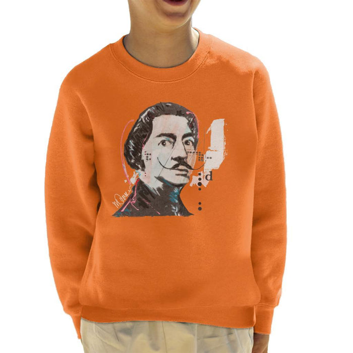 Sidney Maurer Original Portrait Of Salvador Dali Kids Sweatshirt - Kids Boys Sweatshirt