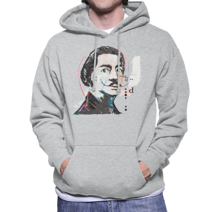 Sidney Maurer Original Portrait Of Salvador Dali Mens Hooded Sweatshirt - Mens Hooded Sweatshirt