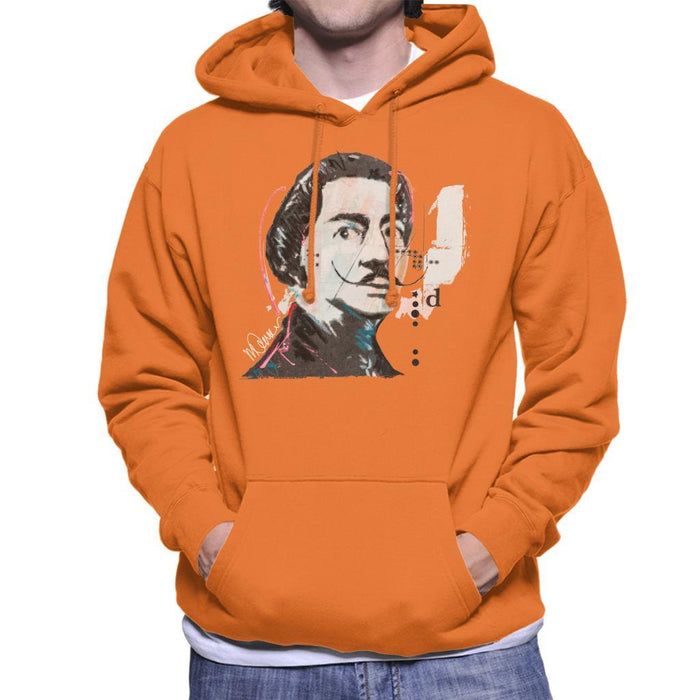 Sidney Maurer Original Portrait Of Salvador Dali Mens Hooded Sweatshirt - Mens Hooded Sweatshirt