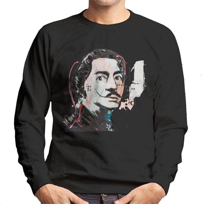 Sidney Maurer Original Portrait Of Salvador Dali Mens Sweatshirt - Mens Sweatshirt