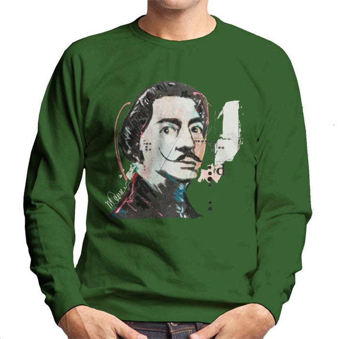 Sidney Maurer Original Portrait Of Salvador Dali Mens Sweatshirt - Mens Sweatshirt