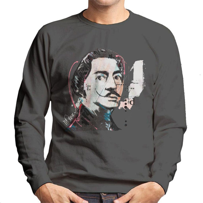 Sidney Maurer Original Portrait Of Salvador Dali Mens Sweatshirt - Mens Sweatshirt