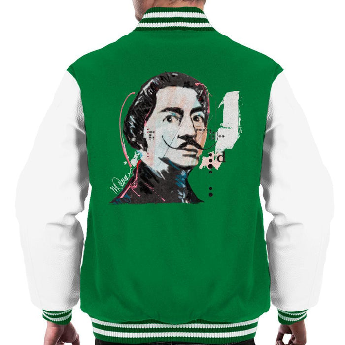 Sidney Maurer Original Portrait Of Salvador Dali Mens Varsity Jacket - Mens Varsity Jacket