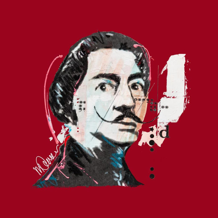 Sidney Maurer Original Portrait Of Salvador Dali Kids Varsity Jacket - Kids Boys Varsity Jacket