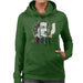Sidney Maurer Original Portrait Of Salvador Dali Womens Hooded Sweatshirt - Womens Hooded Sweatshirt