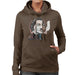 Sidney Maurer Original Portrait Of Salvador Dali Womens Hooded Sweatshirt - Womens Hooded Sweatshirt
