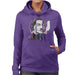 Sidney Maurer Original Portrait Of Salvador Dali Womens Hooded Sweatshirt - Womens Hooded Sweatshirt