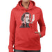 Sidney Maurer Original Portrait Of Salvador Dali Womens Hooded Sweatshirt - Womens Hooded Sweatshirt