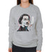 Sidney Maurer Original Portrait Of Salvador Dali Womens Sweatshirt - Womens Sweatshirt
