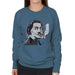 Sidney Maurer Original Portrait Of Salvador Dali Womens Sweatshirt - Womens Sweatshirt