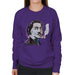 Sidney Maurer Original Portrait Of Salvador Dali Womens Sweatshirt - Womens Sweatshirt
