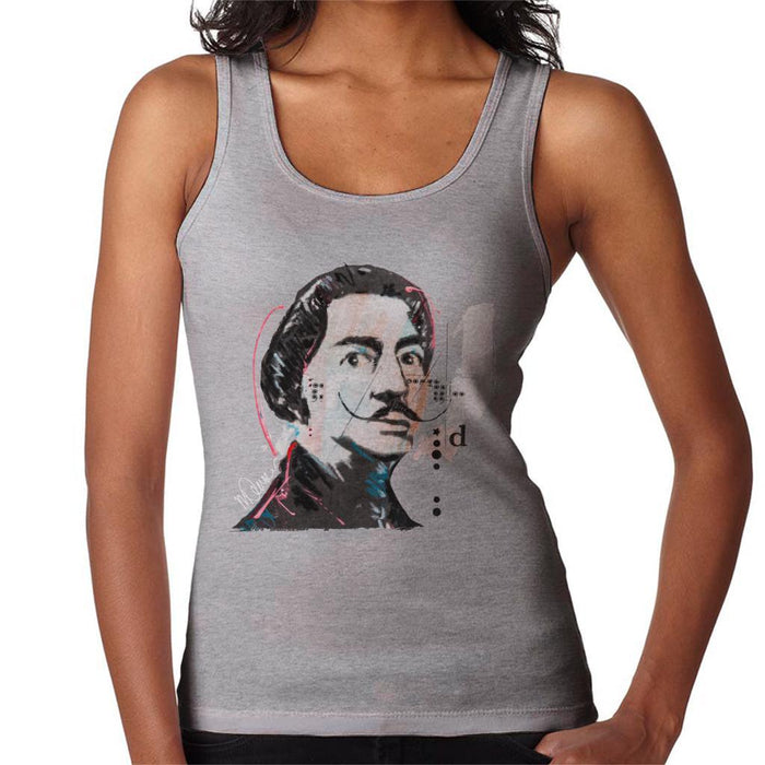 Sidney Maurer Original Portrait Of Salvador Dali Womens Vest - Womens Vest