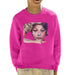 Sidney Maurer Original Portrait Of Sophia Loren Kids Sweatshirt - X-Small (3-4 yrs) / Hot Pink - Kids Boys Sweatshirt