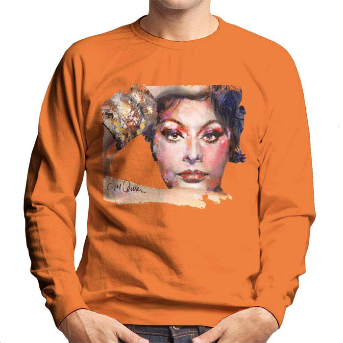 Sidney Maurer Original Portrait Of Sophia Loren Mens Sweatshirt - Mens Sweatshirt