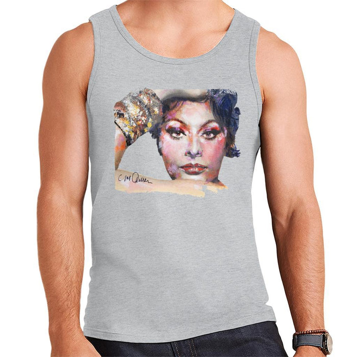 Sidney Maurer Original Portrait Of Sophia Loren Mens Vest - Mens Vest