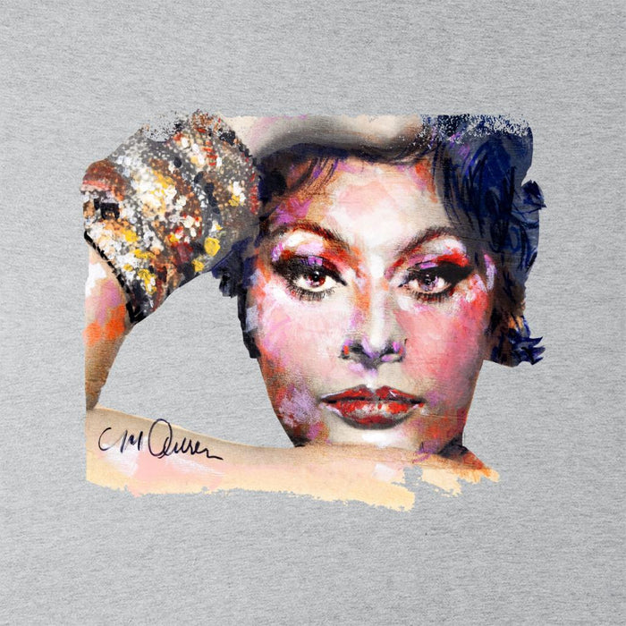 Sidney Maurer Original Portrait Of Sophia Loren Kids Varsity Jacket - Kids Boys Varsity Jacket