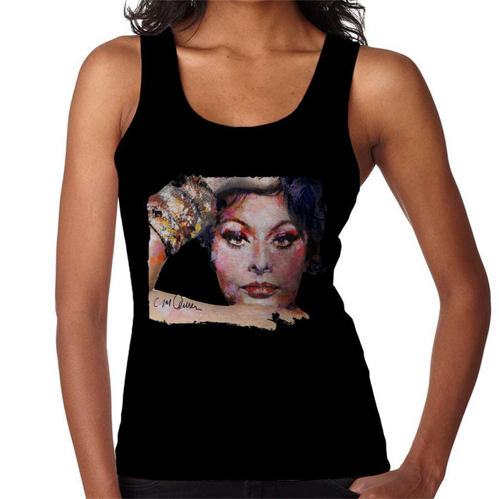 Sidney Maurer Original Portrait Of Sophia Loren Womens Vest - Womens Vest