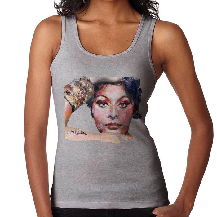 Sidney Maurer Original Portrait Of Sophia Loren Womens Vest - Womens Vest