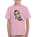 Sidney Maurer Original Portrait Of Twiggy Kids T-Shirt - X-Small (3-4 yrs) / Light Pink - Kids Boys T-Shirt