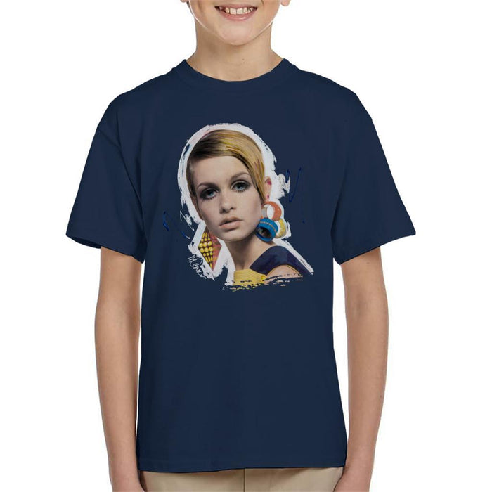 Sidney Maurer Original Portrait Of Twiggy Kids T-Shirt - Kids Boys T-Shirt