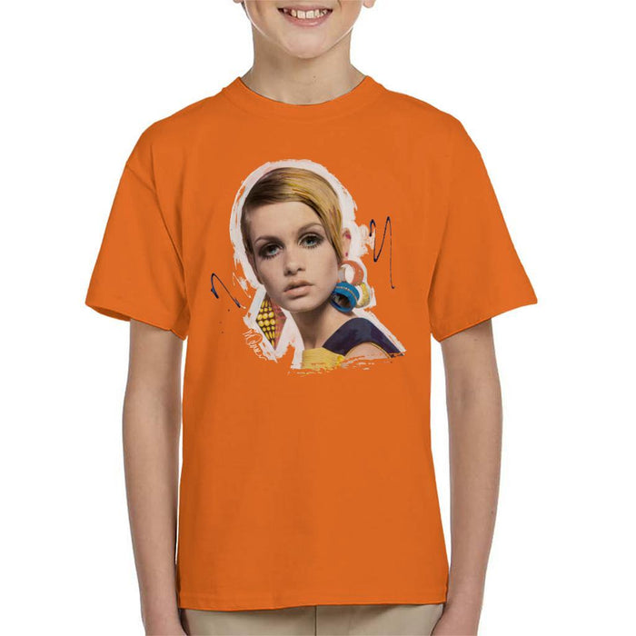 Sidney Maurer Original Portrait Of Twiggy Kids T-Shirt - Kids Boys T-Shirt