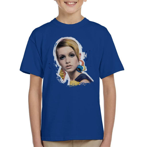 Sidney Maurer Original Portrait Of Twiggy Kids T-Shirt - Kids Boys T-Shirt