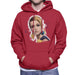 Sidney Maurer Original Portrait Of Twiggy Mens Hooded Sweatshirt - Mens Hooded Sweatshirt
