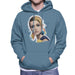 Sidney Maurer Original Portrait Of Twiggy Mens Hooded Sweatshirt - Mens Hooded Sweatshirt