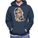 Sidney Maurer Original Portrait Of Twiggy Mens Hooded Sweatshirt - Mens Hooded Sweatshirt