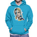 Sidney Maurer Original Portrait Of Twiggy Mens Hooded Sweatshirt - Mens Hooded Sweatshirt