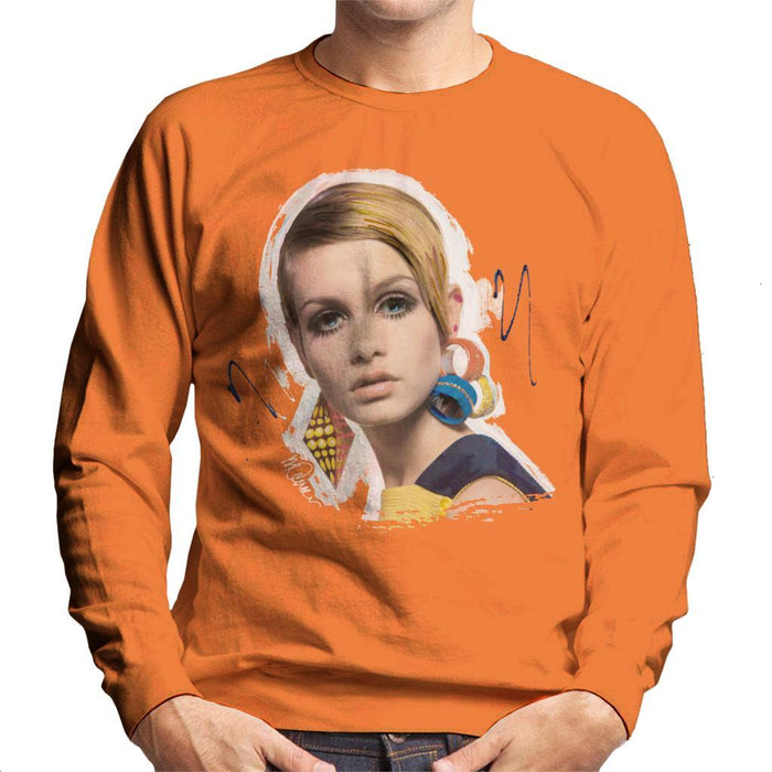 Sidney Maurer Original Portrait Of Twiggy Mens Sweatshirt - Mens Sweatshirt