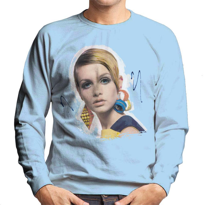 Sidney Maurer Original Portrait Of Twiggy Mens Sweatshirt - Mens Sweatshirt