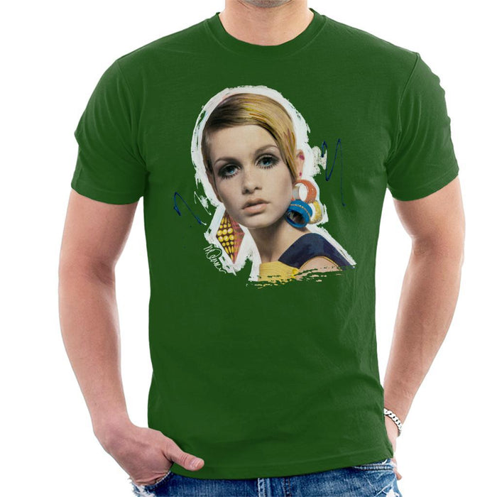 Sidney Maurer Original Portrait Of Twiggy Mens T-Shirt - Mens T-Shirt