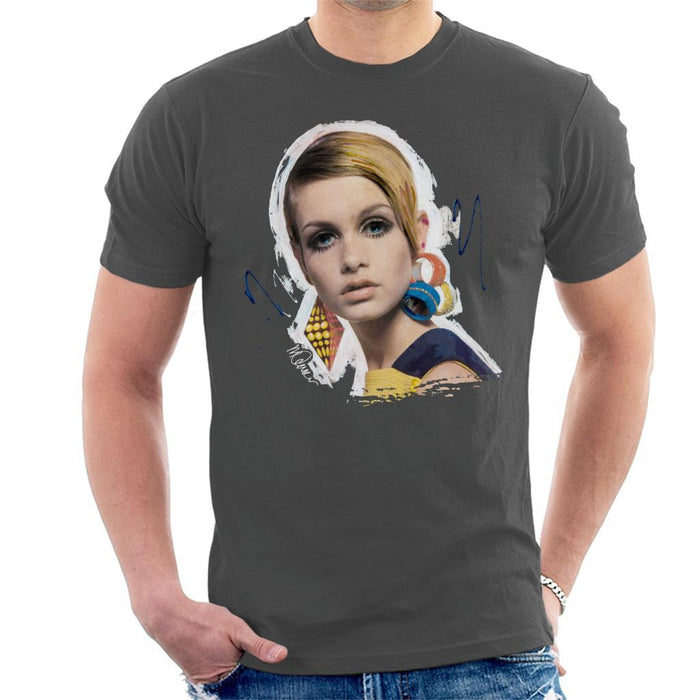 Sidney Maurer Original Portrait Of Twiggy Mens T-Shirt - Mens T-Shirt