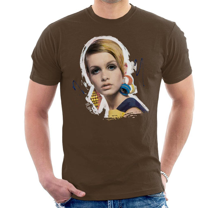 Sidney Maurer Original Portrait Of Twiggy Mens T-Shirt - Mens T-Shirt