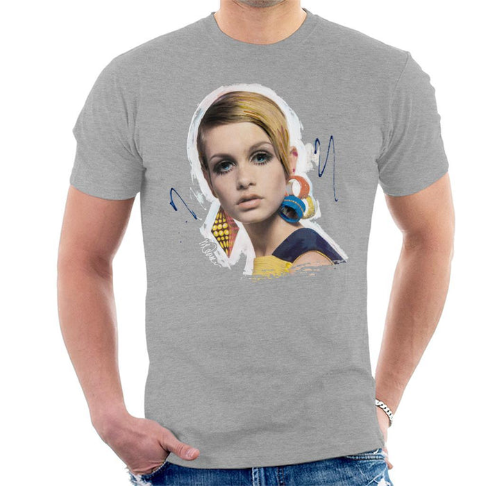 Sidney Maurer Original Portrait Of Twiggy Mens T-Shirt - Mens T-Shirt