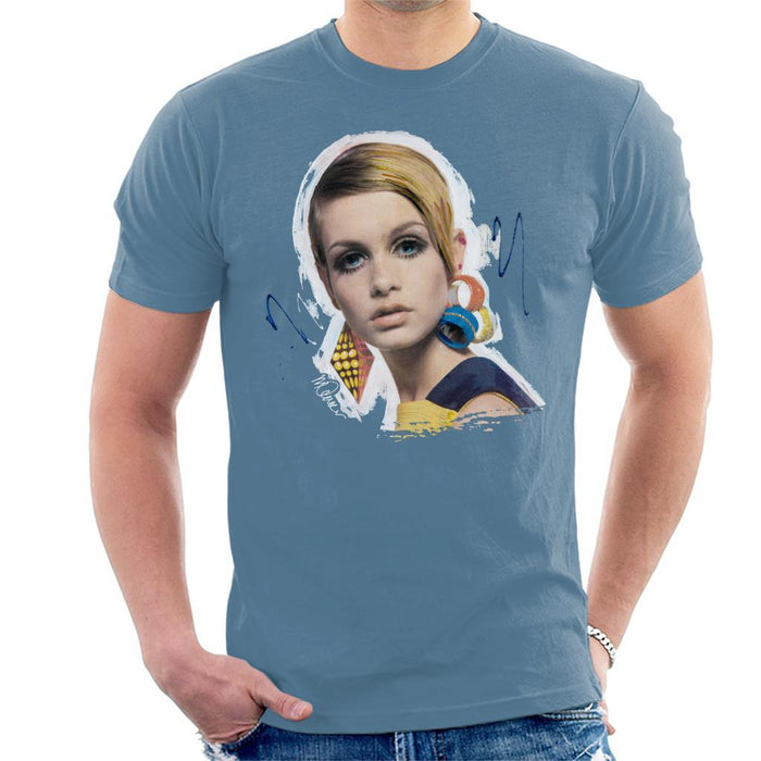 Sidney Maurer Original Portrait Of Twiggy Mens T-Shirt - Mens T-Shirt